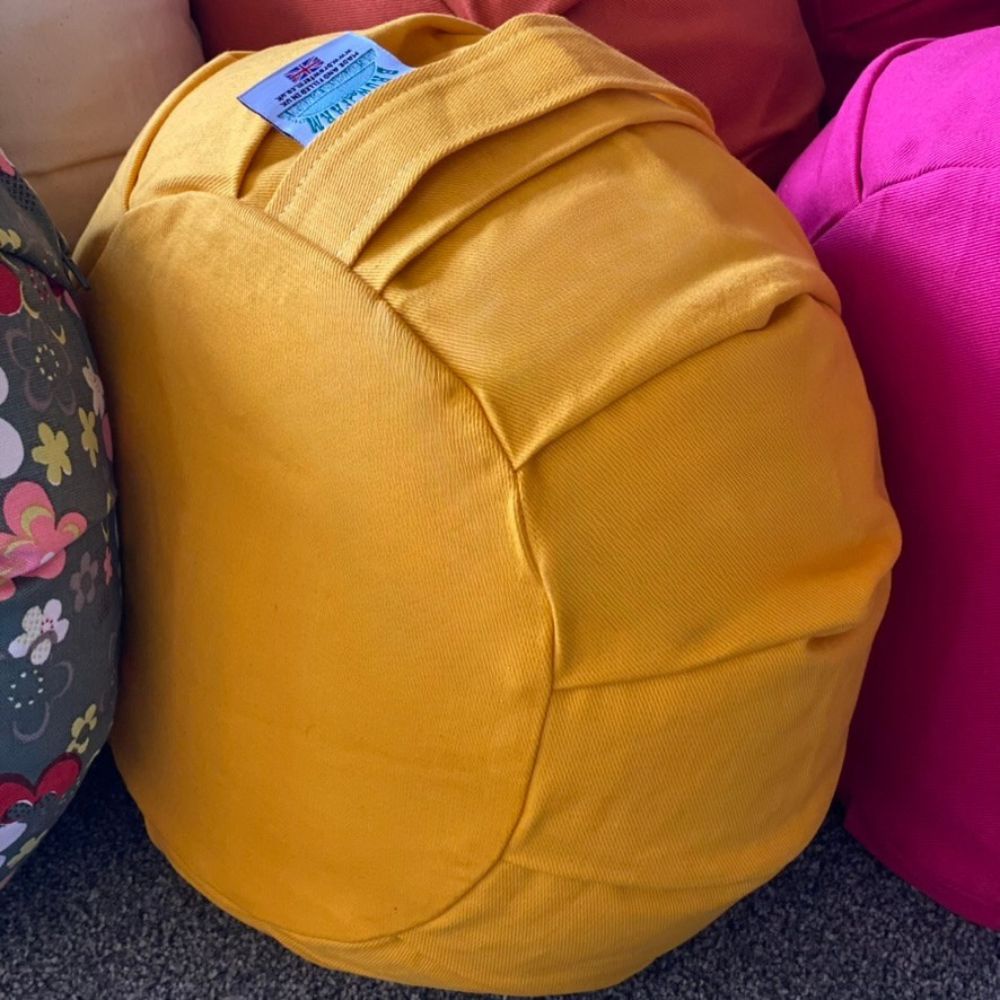 Bumblebee Yellow Zafu Cushion