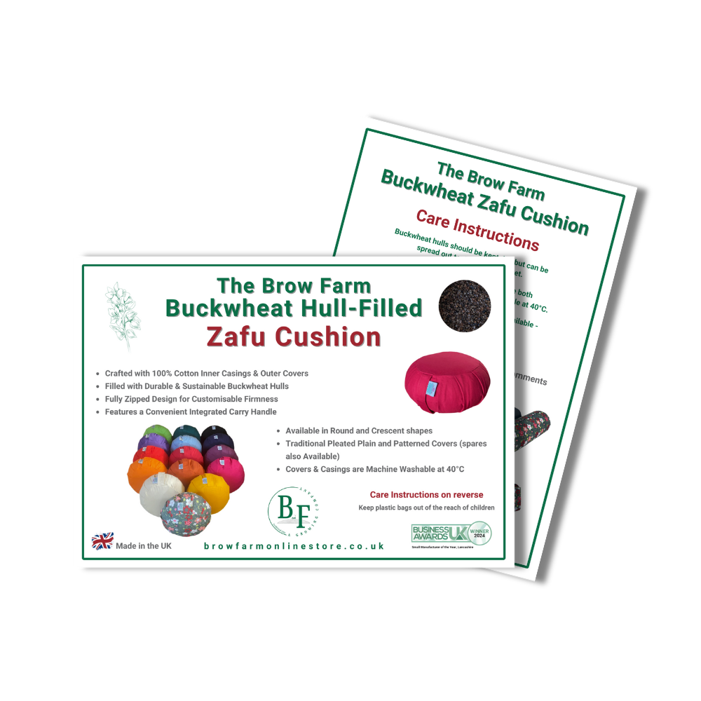 Round Zafu Buckwheat Meditation Cushion