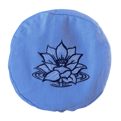 Buckwheat Yoga Bolster with Embroidered Cover